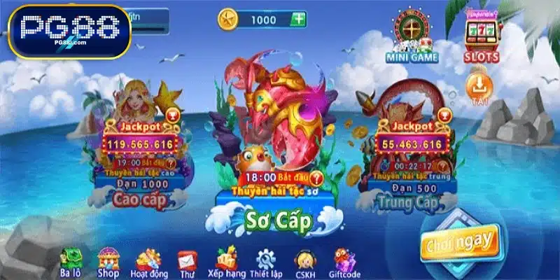 Game bắn cá H5 có nhiều cấp độ khó dễ khác nhau